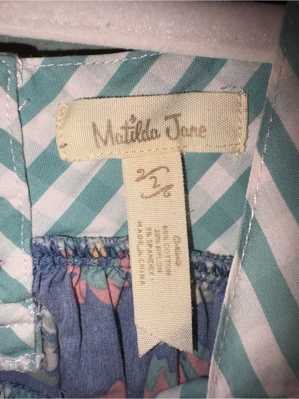 Matilda Jane Aqua & Pink Bow Floral Fox & Fox Print Leggings 2 piece Set Outfit